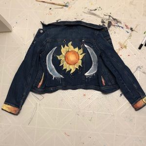 Painted denim jacket